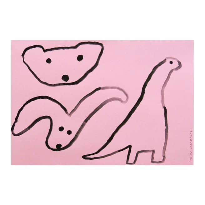 Mogu Takahashiのインスタグラム：「Three 210x297mm Gouache on paper / 2019 Sold —————————————﻿ ﻿#mogutakahashi」