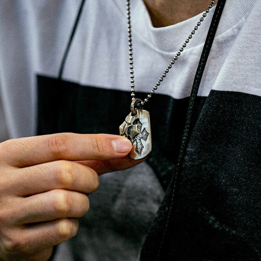 Bill Wall Leather × BEAMSさんのインスタグラム写真 - (Bill Wall Leather × BEAMSInstagram)「【Dog Tag】DT607 / *Ball chain is optional.」11月5日 16時10分 - billwallleather_beams