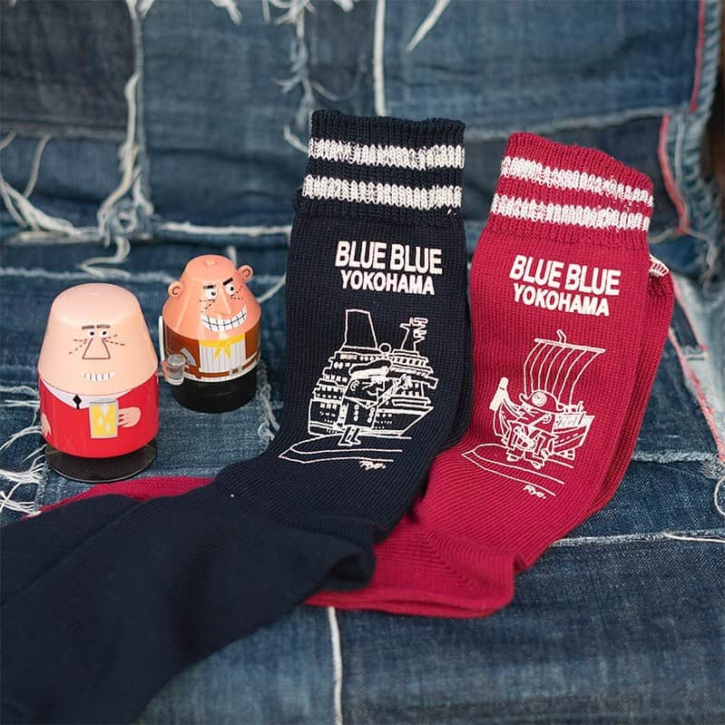 ハリウッドランチマーケットさんのインスタグラム写真 - (ハリウッドランチマーケットInstagram)「﻿ 【BLUE BLUE YOKOHAMA】SOUVENIR ITEMS﻿ ●ヨコハマラインソックス (700030770) ﻿ ¥1,800＋TAX ﻿ ﻿ ブルーブルー横浜の新作スーベニアアイテムが入荷しました。﻿ 柳原良平さんがブルーブルー横浜のために描いてくださったイラストが素敵なアイテムです。﻿ ﻿ #柳原良平 #アンクルトリス #ブルーブルーヨコハマ #ブルーブルー横浜 #blueblueyokohama #yokohama #横浜 #hollywoodranchmarket #ハリウッドランチマーケット #blueblue #ブルーブルー #seilin #聖林公司」11月5日 17時51分 - seilin_official