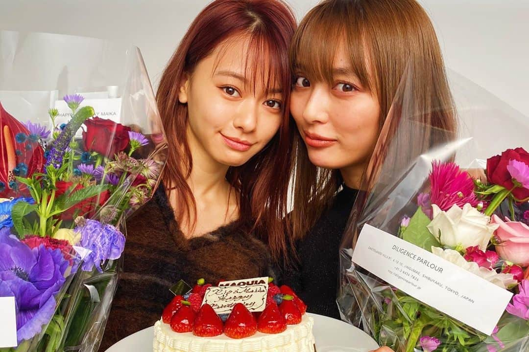 山本舞香さんのインスタグラム写真 - (山本舞香Instagram)「@rio_uchida と。 誕生日お祝いしていただきました MAQUIA ONLINE お楽しみに。」11月5日 18時04分 - yamamotomaika_official