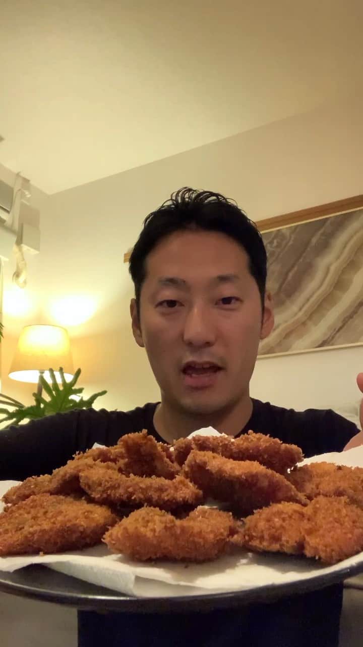 DJ MEGURUのインスタグラム：「釣りに連れたアジをフライにしてみました🐟」
