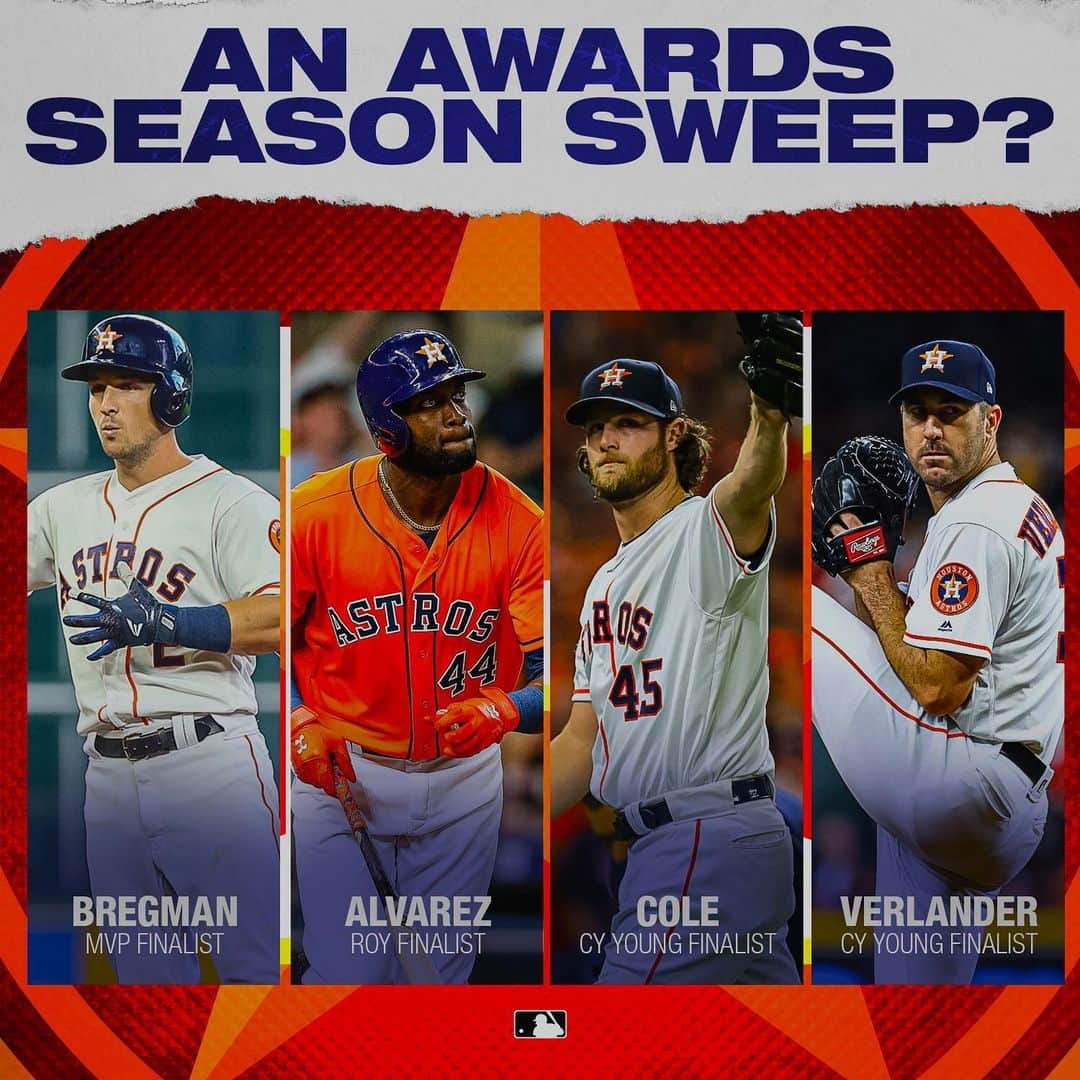 MLBさんのインスタグラム写真 - (MLBInstagram)「Could the brooms be out during awards week?」11月6日 6時18分 - mlb