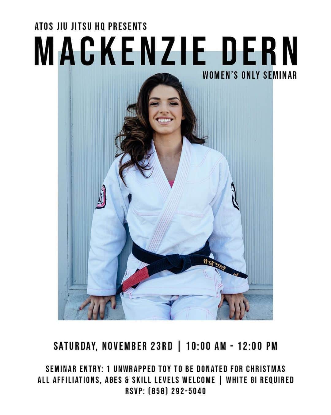 のインスタグラム：「NOV. 23rd! Let’s go ladies!! Can’t wait to meet all of you and share the mats with you girls!! Open to all teams! @angelicagalvao @galvaobjj 🙏🏼👌🏼」