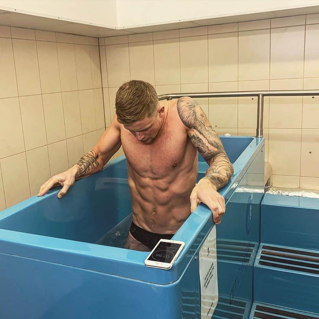 アダム・ピーティのインスタグラム：「When you’ve got to get in that ice bath 🥶❄️」