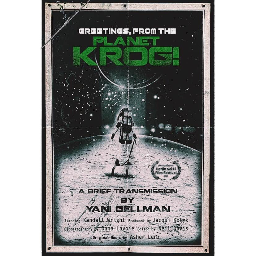 ヤニ・ゲルマンさんのインスタグラム写真 - (ヤニ・ゲルマンInstagram)「so incredibly grateful to everyone who contributed their hard work & immense talent to help get this little film off the ground - we got accepted into the @berlin.scifi.filmfest!  they say it takes a village but in this case it was a galaxy.  to:  @tavaszilenz @ohlookthatsneat @danalavoie @ryantaubert @daragellman @debgellman @mrsjennawright @megmhow @eagerart @n_t_m @jackieo_keefe @nicholasduncan @mekennamelvin @joedinicolofficial @lornabeans @primevilkneivel @roborlovski @elliottbayev @kouroshkeshiri @pavanmoondi @huliajune @lauramaxwell @marcimoomoo @mikeolbinski @benjaminbardou @julian_v31 @rowanmaher @armbarof @raineking_ Oliver Orlovski, Marilyn McNeill, Jacqui Kotyk, Andy Senin, Bob Kotyk, Micah Hauptman, Daniel Abrams, Courtney Miller, Joe Vance & Sequoia Taka Wright Bascon  and especially @kendallbitesback, for traveling to all these different worlds with me -  thank you so much for your incredible effort. can’t wait for the next one xo  #shortfilm #scifi #diy #greetingsfromtheplanetkrog」11月6日 3時40分 - yanigellman