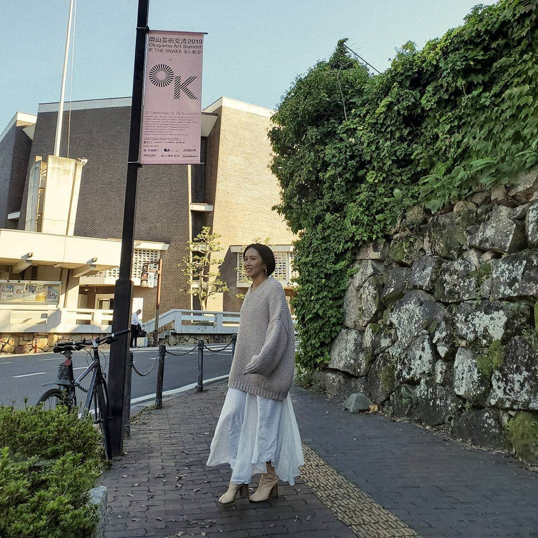 neokazumiのインスタグラム：「﻿ 芸術の秋🌰﻿ ﻿ 分からんちん。﻿ ﻿ #岡山芸術交流2019#neokazumi#ootd」