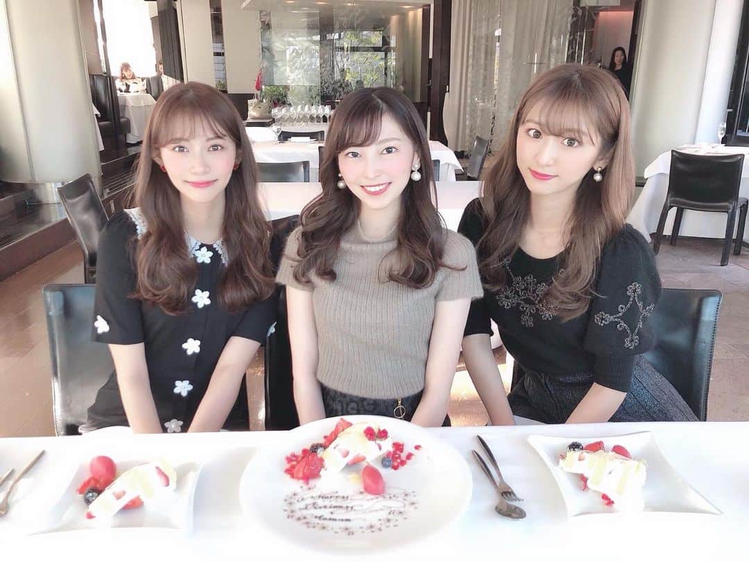 阿比留李帆のインスタグラム：「🎂 @masana_oya 💙 まさにゃお誕生日おめでとう🥰」