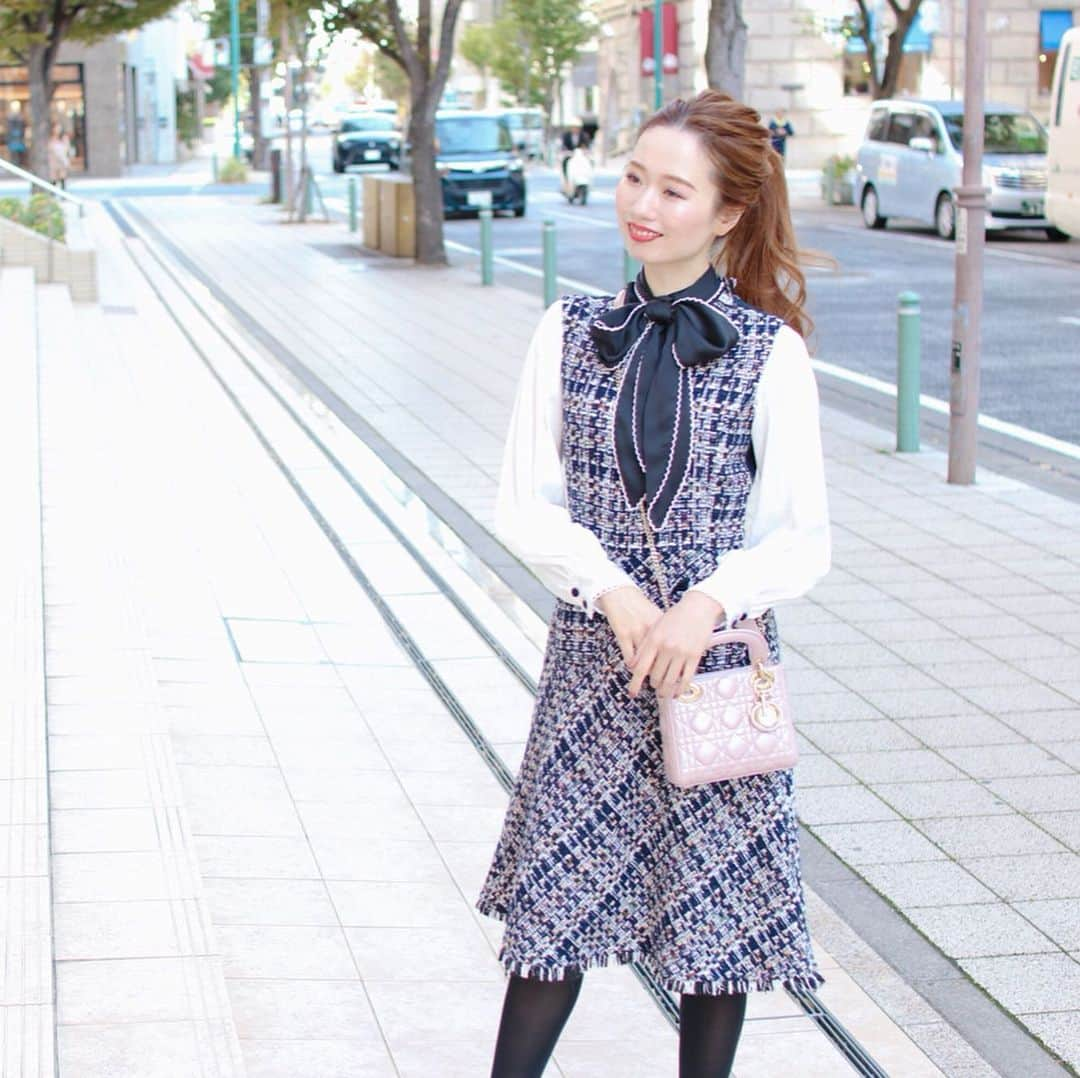 寿春花果さんのインスタグラム写真 - (寿春花果Instagram)「トレーニング後にちゃんと服👗  今日は着替えてお出掛けしました♡個人的にはこの季節、ツイードをかなり愛します♡  #onepiece  @joint_space  @primascherrer  psc312-0184  #tops  @monstork  #bag  @dior  #primascherrer #prima_lady #jointspace #pr #coordinate #ootd」11月6日 15時04分 - hanaka_yu