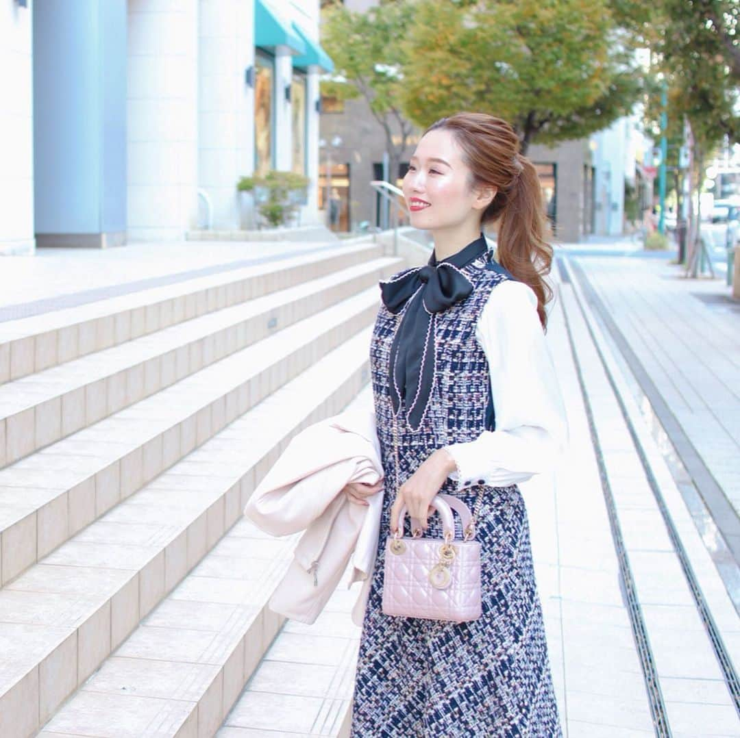 寿春花果さんのインスタグラム写真 - (寿春花果Instagram)「トレーニング後にちゃんと服👗  今日は着替えてお出掛けしました♡個人的にはこの季節、ツイードをかなり愛します♡  #onepiece  @joint_space  @primascherrer  psc312-0184  #tops  @monstork  #bag  @dior  #primascherrer #prima_lady #jointspace #pr #coordinate #ootd」11月6日 15時04分 - hanaka_yu