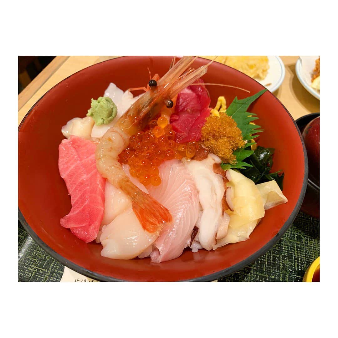 倉野尾成美さんのインスタグラム写真 - (倉野尾成美Instagram)「北海道の海鮮丼🥺✨ 美味しかったなぁー。。。 とくにホタテ！！好きになった😘 #海鮮丼 #札幌空港」11月6日 15時30分 - noochan_1108