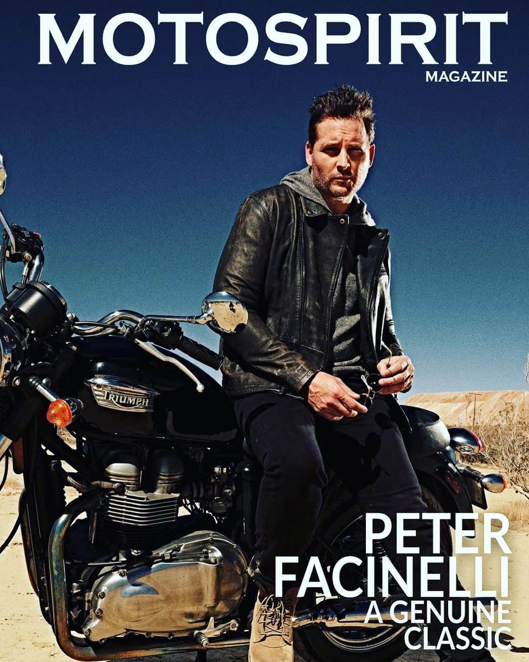 のインスタグラム：「Big thanks to #MotoSpirit for putting me and my @Triumph on their cover. 🏍🏍🏍 📷: @tjmanou  mk-up: @jey_ventura  stylist: @_garancorley_」
