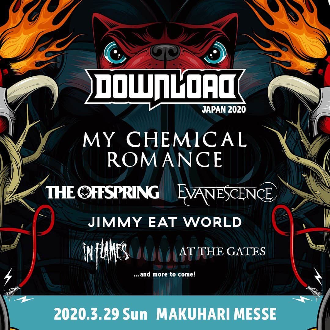 Jimmy Eat Worldさんのインスタグラム写真 - (Jimmy Eat WorldInstagram)「Australia, New Zealand & Japan - new shows announced today with @mychemicalromance and more!  Visit jimmyeatworld.com for tickets & info. 🤘」11月6日 11時24分 - jimmyeatworld