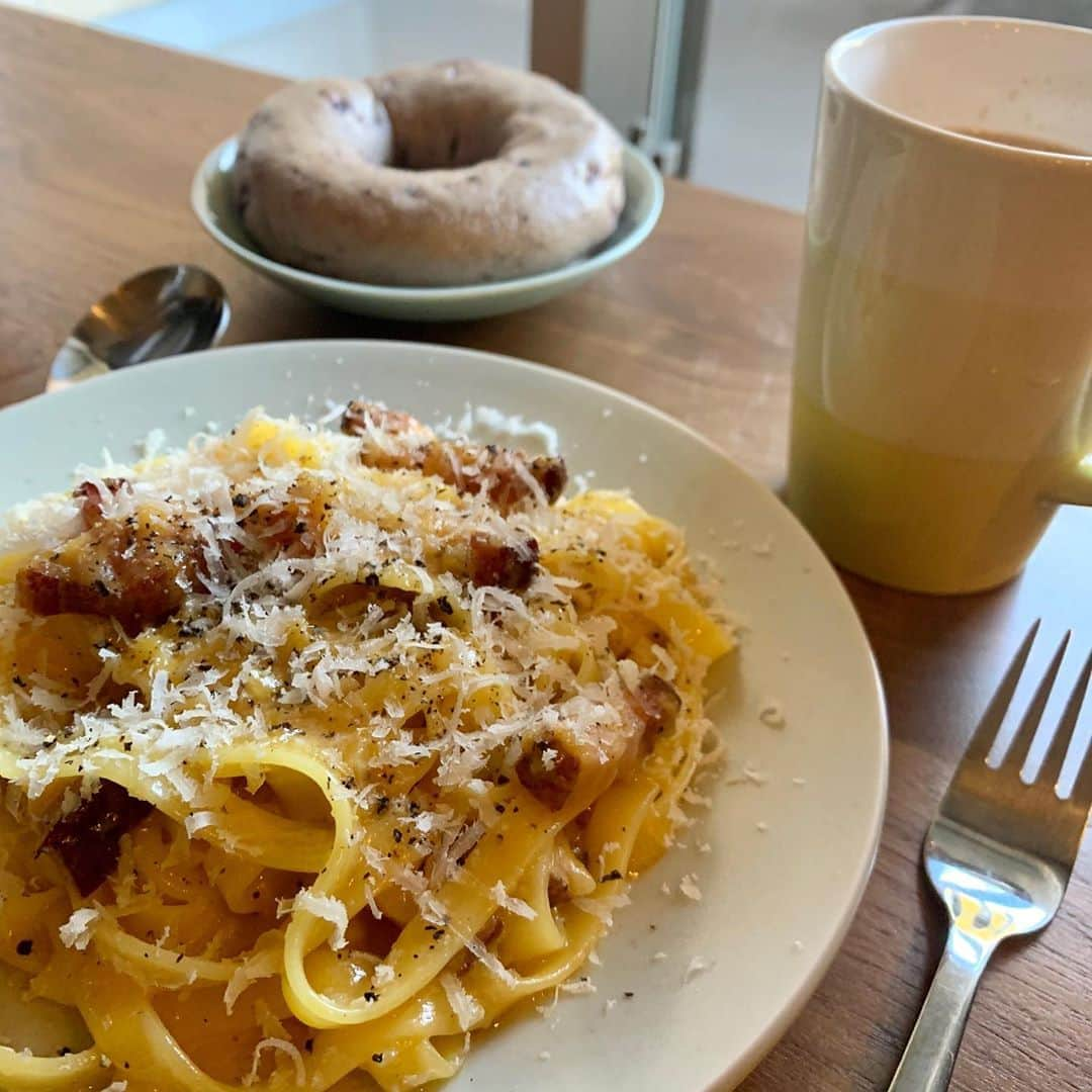 チャンミンさんのインスタグラム写真 - (チャンミンInstagram)「Brunch!🍽 #carbonara」11月6日 12時44分 - changmin88