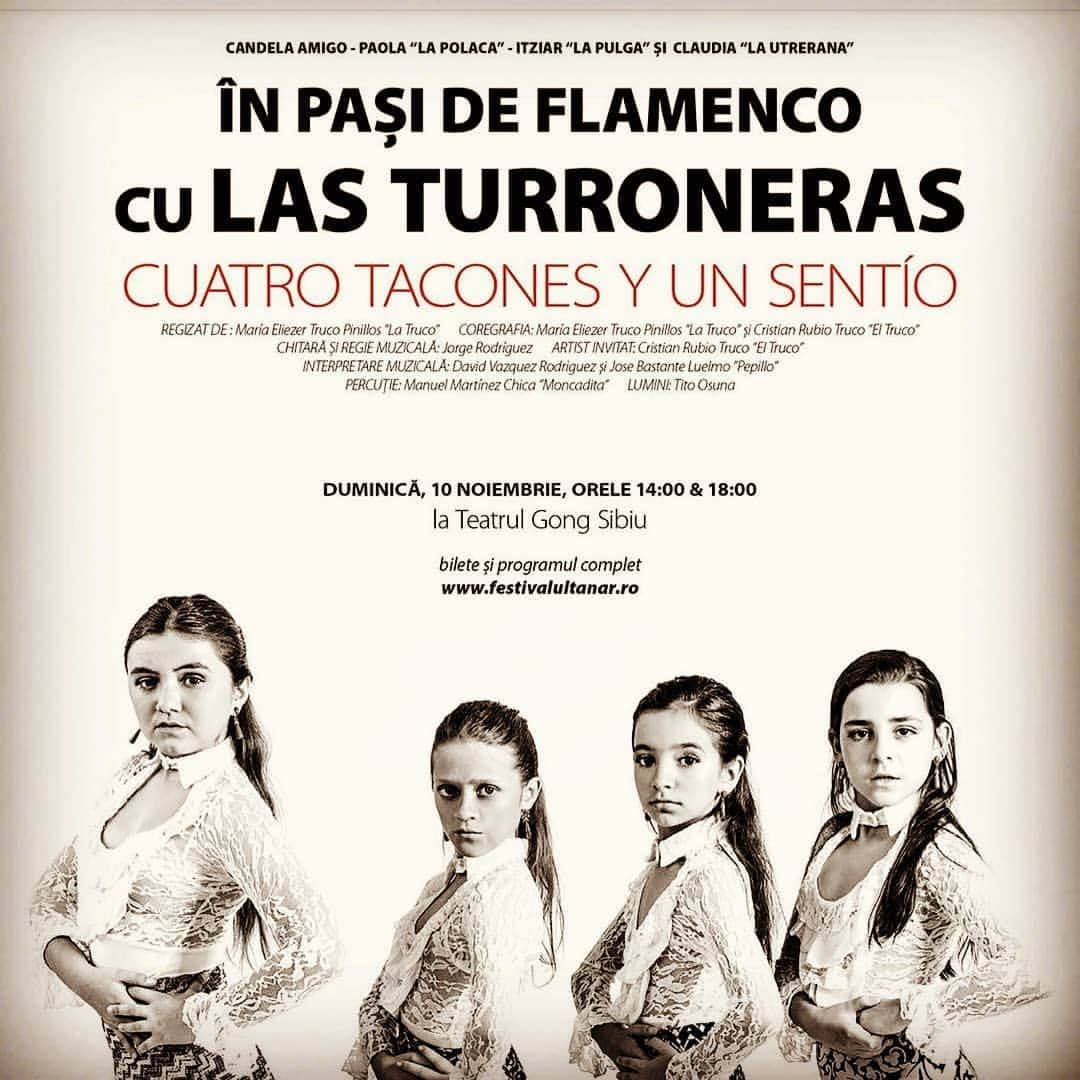 Las Turronerasさんのインスタグラム写真 - (Las TurronerasInstagram)「El 10 de noviembre estaremos como invitadas especiales en el  festival joven de Sibiu Rumanía #bailaora #niñas #flamenco #flamencas #4taconesyunsentio #lasturroneras」11月7日 0時04分 - las_turroneras