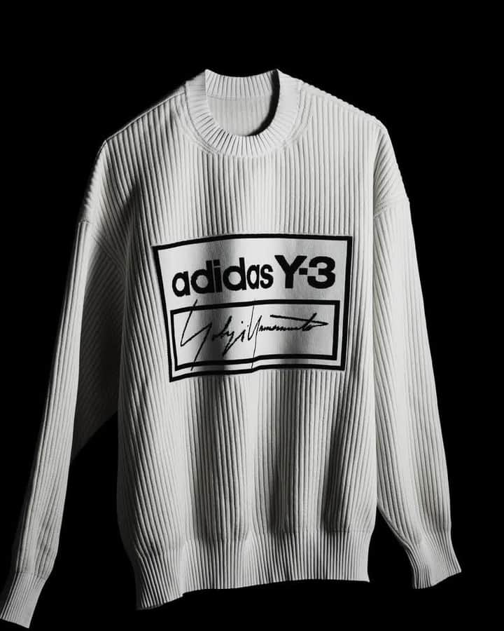 ワイスリーのインスタグラム：「Y-3 Tech Knit Crew Sweater. Y-3 Fall Winter 2019. --- #adidas #Y3 #YohjiYamamoto  Discover the collection at Y-3.com」