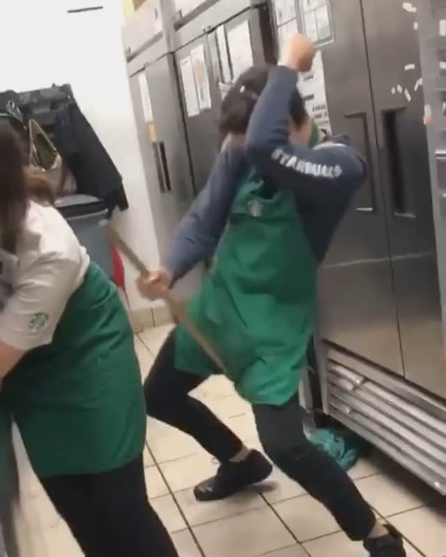 The Best From Vineのインスタグラム：「Time to switch to decaf! 📹 @its_jessaye . For more amazing videos follow @bestofbviral! . #starbucks #coffee #dance #caffeine #hyper #fun #comedy #lol #crazy #thingsyoudoatwork」