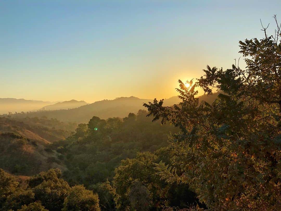 ルーカス・グラビールさんのインスタグラム写真 - (ルーカス・グラビールInstagram)「Sunrise hike with Penny.」11月7日 0時48分 - mrgrabeel