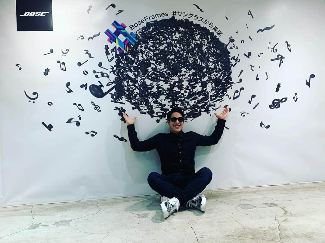 のインスタグラム：「🕶🎶 . . . . . BOSE FRAMESのイベントに行ってきました‼️ サングラスから音楽が聴けます🎶 まじオススメ😍  #boseambassador #BoseFrames #サングラスから音楽 @bose」