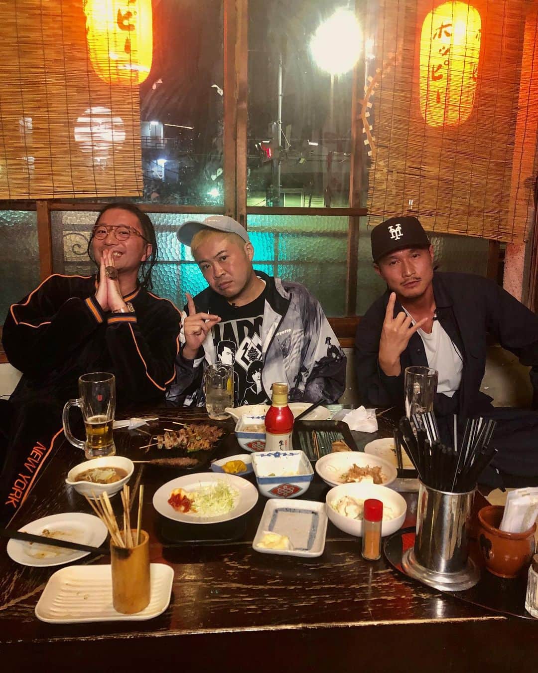 ZEN-LA-ROCKのインスタグラム：「サイプレス上野とロベルト吉野（不在🤣）結成20周年おめです！！！ この飲み会の様子は後日📺にてっ . . . #サイプレス上野 #younghastle #zenlarock」