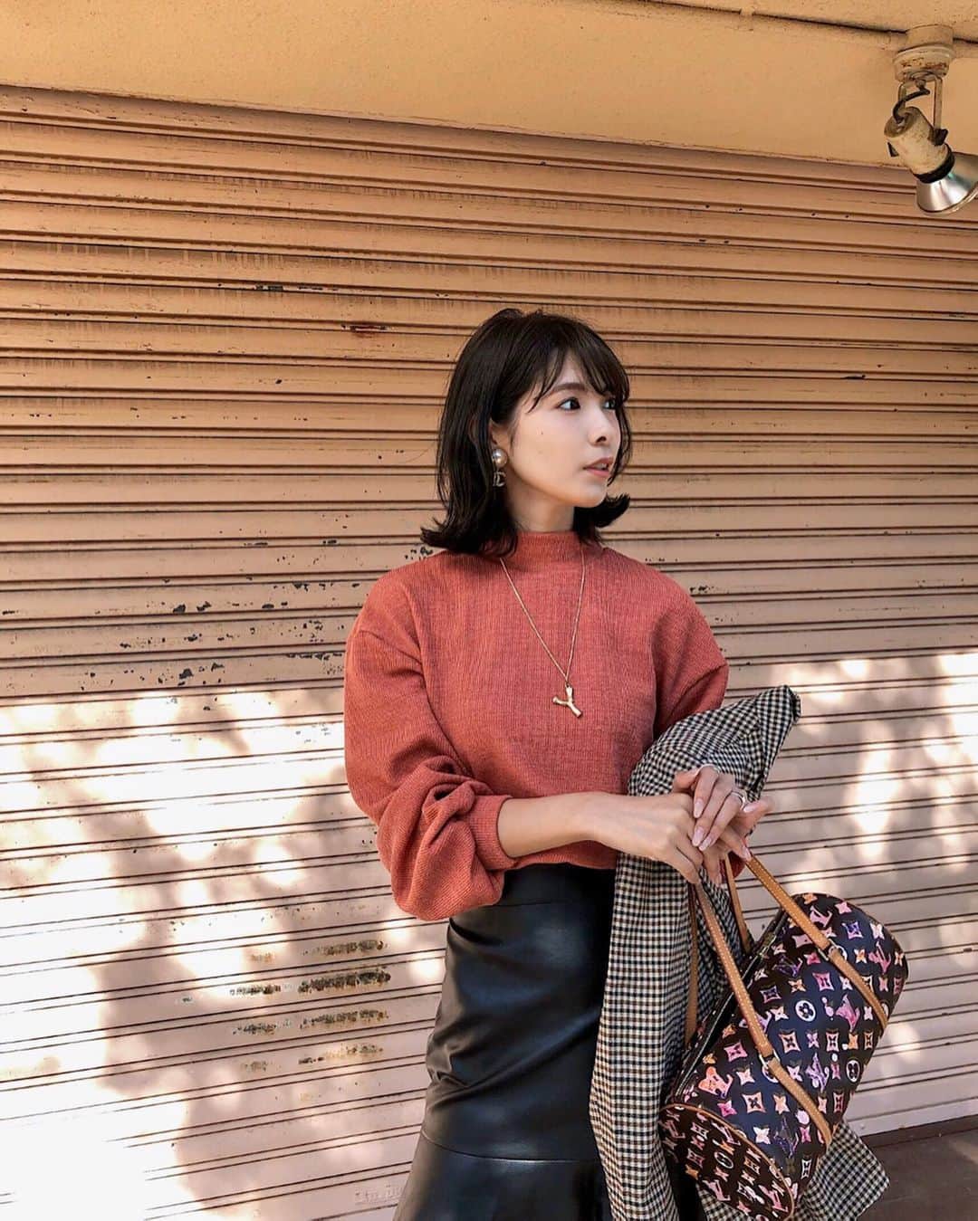 Yuika Matsuさんのインスタグラム写真 - (Yuika MatsuInstagram)「しふく . . . ボルドーよりなオレンジ🧡 .  髪が暗くなってから 明るい色のトップスと相性よき👏🏻 . . . . . tops @anyeeofficial . #anyeeofficial #anyee #エニー」11月6日 21時57分 - yuika00802