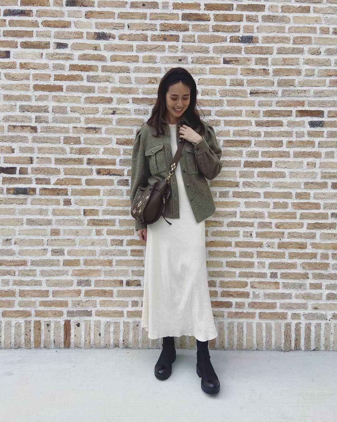 加納奈々美のインスタグラム：「私服〜。 ジャケットもバッグも大好きなisabel marant 🥰  #isabelmarant #todayful #zara」