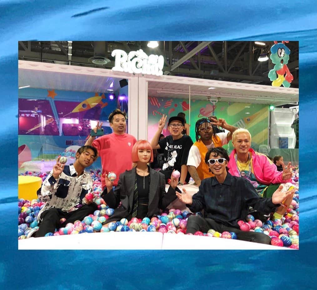 湯川正人のインスタグラム：「@puchukids × @verdy 🐥💚🐥 at @complexcon  #complexcon #puchukids」