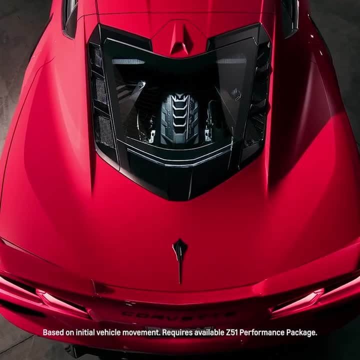 Corvetteのインスタグラム：「We've got the power. The 2020 #Corvette #Stingray can go 0-60 mph in 2.9 seconds and blasts through a quarter-mile in 11.2 seconds at 121 mph. #Vette #C8」