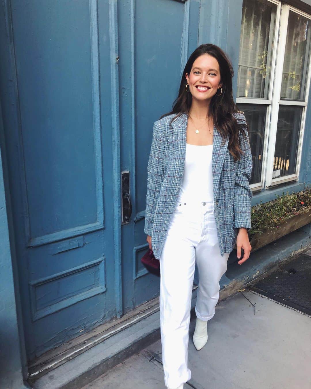 エミリー・DiDonatoのインスタグラム：「Blazer of the day 💙」