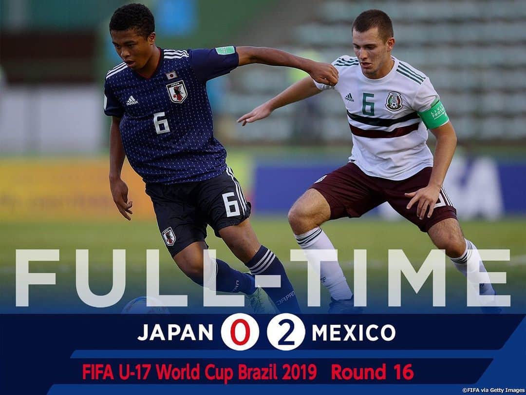 日本サッカー協会さんのインスタグラム写真 - (日本サッカー協会Instagram)「#U17日本代表 は0-2でU-17メキシコ代表に敗れ、ベスト16で大会を終えました。 ・ 🏆FIFA U-17ワールドカップブラジル2019 ラウンド16 🇯🇵#U17日本代表 0-2 U-17メキシコ🇲🇽 📅11/7(木) 4:30KO 📍Estadio Bezerrao 📺J SPORTS 4（LIVE）／BSフジ（録画） ・ 👉大会情報はJFA.jpへ #jfa #daihyo #U17WC #JPNMEX」11月7日 7時25分 - japanfootballassociation
