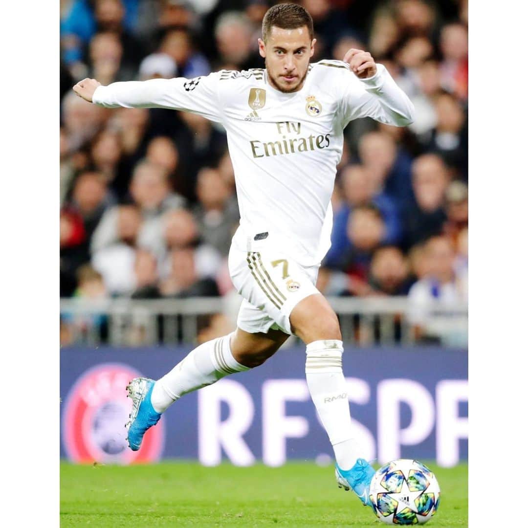 エデン・アザールのインスタグラム：「Great Champions League night at the Bernabéu! 👏🏼 #RMUCL ⚪  Belle soirée au Bernabéu 👌🏼 #halamadrid」