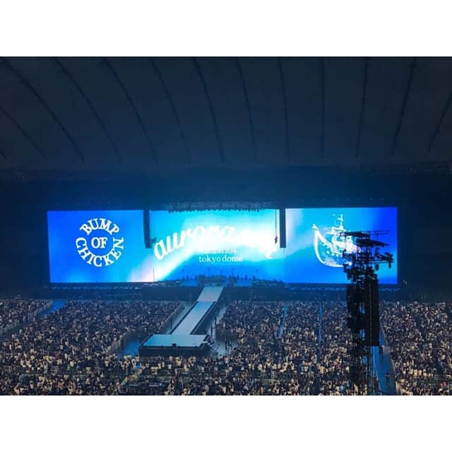 千菅春香のインスタグラム：「初めてのBUMP OF CHICKEN。﻿ めっちゃよかったです。﻿ ﻿ #auroraark #bumpofchicken」