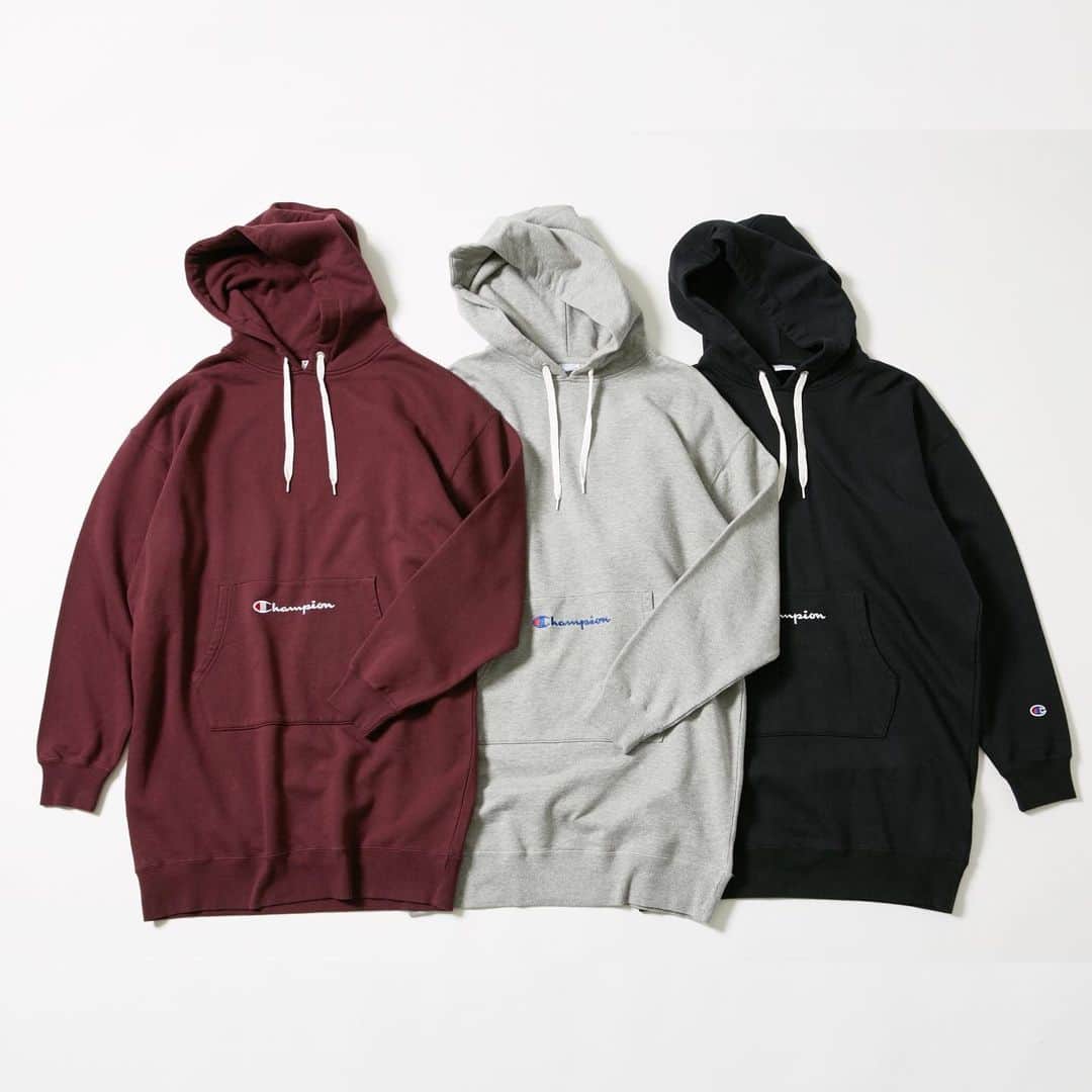 のインスタグラム：「#RCWB #RODEOCROWNS 11/8(FRI)NEW ARRIVALS ━━━━━━━━━━━━━━━━━━ Champion パーカーワンピース ¥7,990+TAX ━━━━━━━━━━━━━━━━━ #RODEOCROWNS #RCWB #RODEOCROWNSWIDEBOWL」