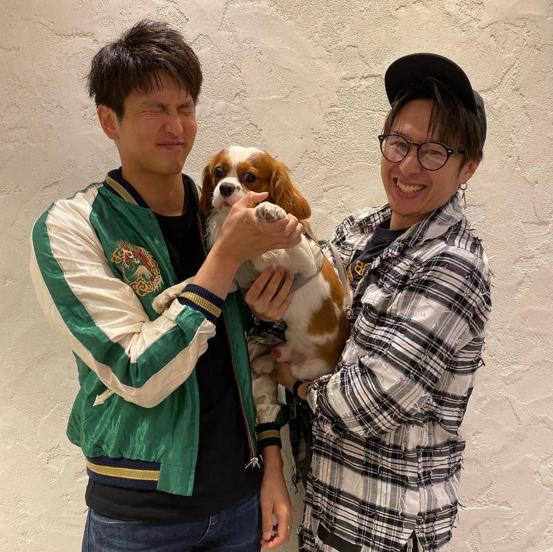 のインスタグラム：「カットでBOTTOMSへ。  お店のアイドルと写真を撮らせていただきました🐶  @bottoms2015」