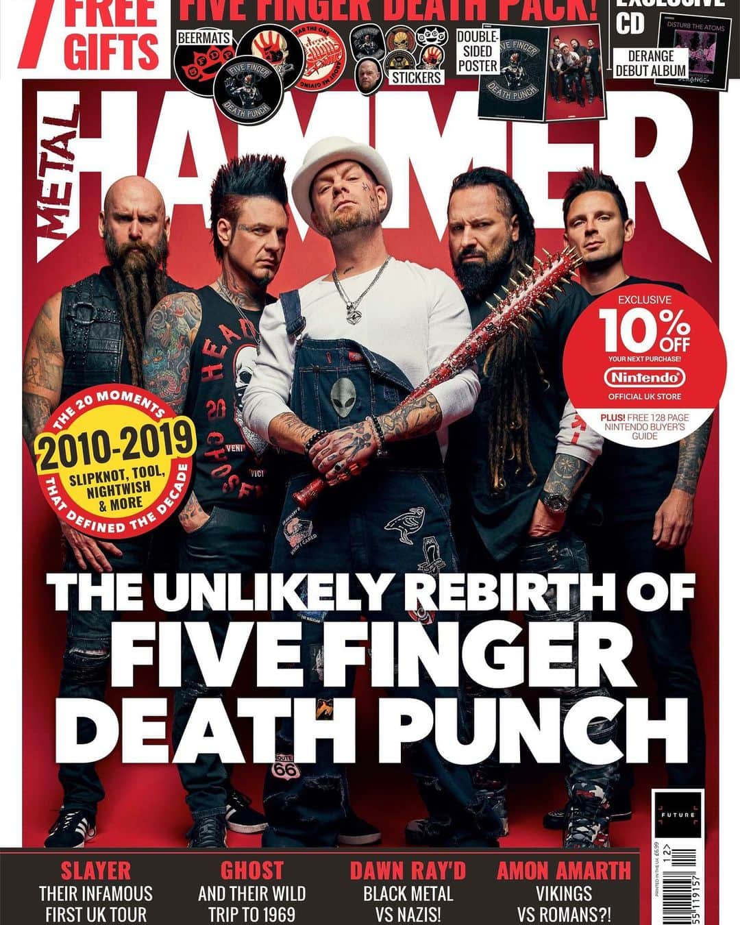 METAL HAMMERさんのインスタグラム写真 - (METAL HAMMERInstagram)「The new issue of Metal Hammer is onsale....NOW! #MetalHammer #FiveFingerDeathPunch #5FDP #Slayer #Ghost #DawnRayd #Slipknot #Tool #AmonAmarth #Nightwish」11月7日 23時43分 - metalhammeruk