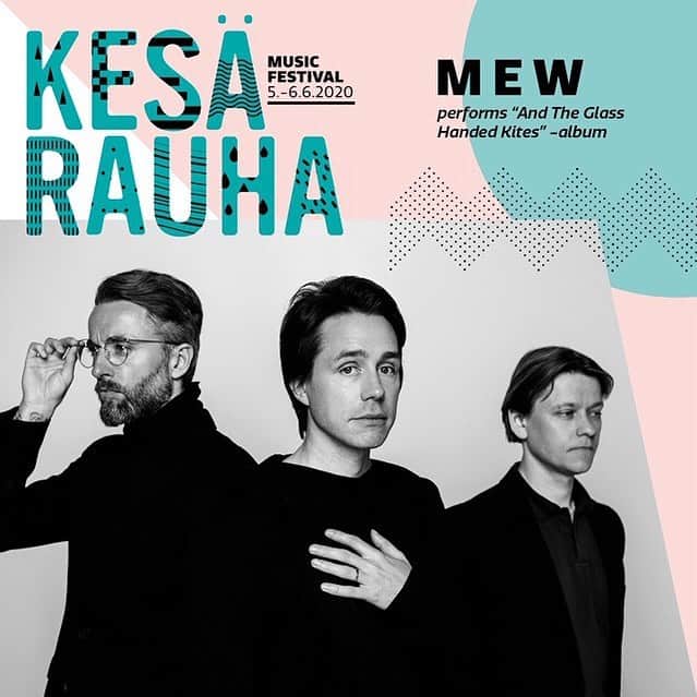 ミューのインスタグラム：「We will be performing tracks from our album ‘And The Glass Handed Kites’ at @kesarauha festival in June next year.  Tickets go on sale Monday at 12pm local time.」