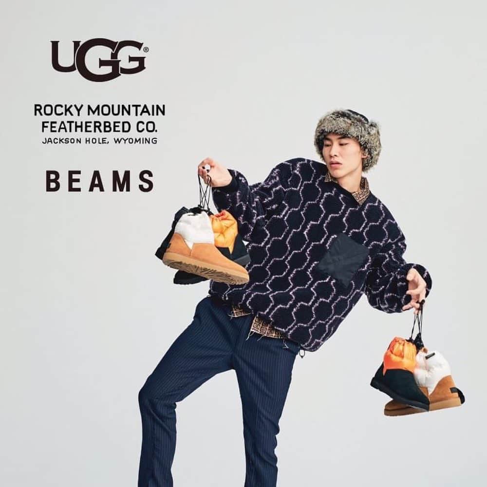 ビームス神戸さんのインスタグラム写真 - (ビームス神戸Instagram)「… UGG®× Rocky Mountain Featherbed×BEAMS 11.9(Sat) Release ・ UGG®で根強い人気を誇る『クラシックミニ』をベースに、シャフト部分にRocky Mountain Featherbedのダウンを配したスペシャル仕様のブーツを11月9日（土）より発売します。両ブランドの歴史や得意とする素材を活かしたオリジナリティ溢れる１足に仕上がりました。 ・ @uggjapan  @rocky_mountain_featherbed  @beams_mens_casual  #beams #ビームス #クラシックミニ #winterboots」11月8日 9時48分 - beams_kobe