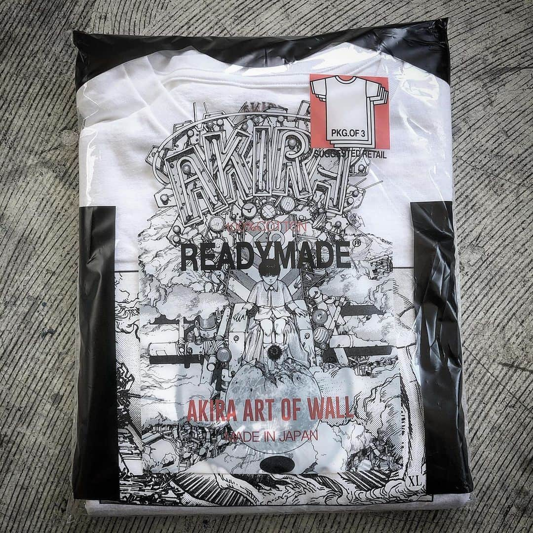 細川雄太のインスタグラム：「AKIRA x READYMADE x @kosukekawamura  #READYMADE #AKIRAARTOFWALL #kosukekawamura  Soon...................................................」