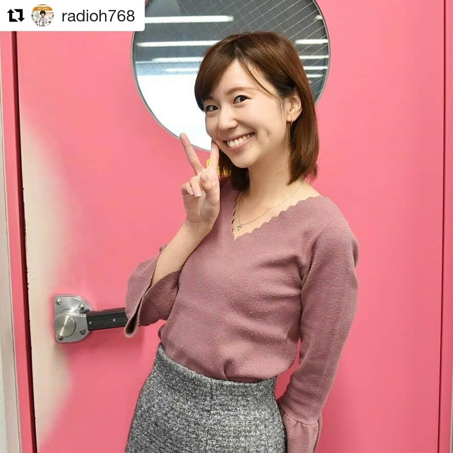 岡山放送さんのインスタグラム写真 - (岡山放送Instagram)「#Repost @radioh768 (@get_repost) ・・・ . 今朝はフレモニに淵本アナが来てくれました。 . 『今日のメイクは2割です』と言っていましたが、とてもナチュラルで可愛かったです。 . 淵本アナは、今夜の『ラジOH！』にも登場！ . その他、堀アナ、北村アナも！ . FM岡山で18:30〜です。 . #OHK #岡山放送 #8ch #アナウンサー #淵本恭子 #堀靖英 #北村麗 #ラジOH」11月8日 11時43分 - ohk_official