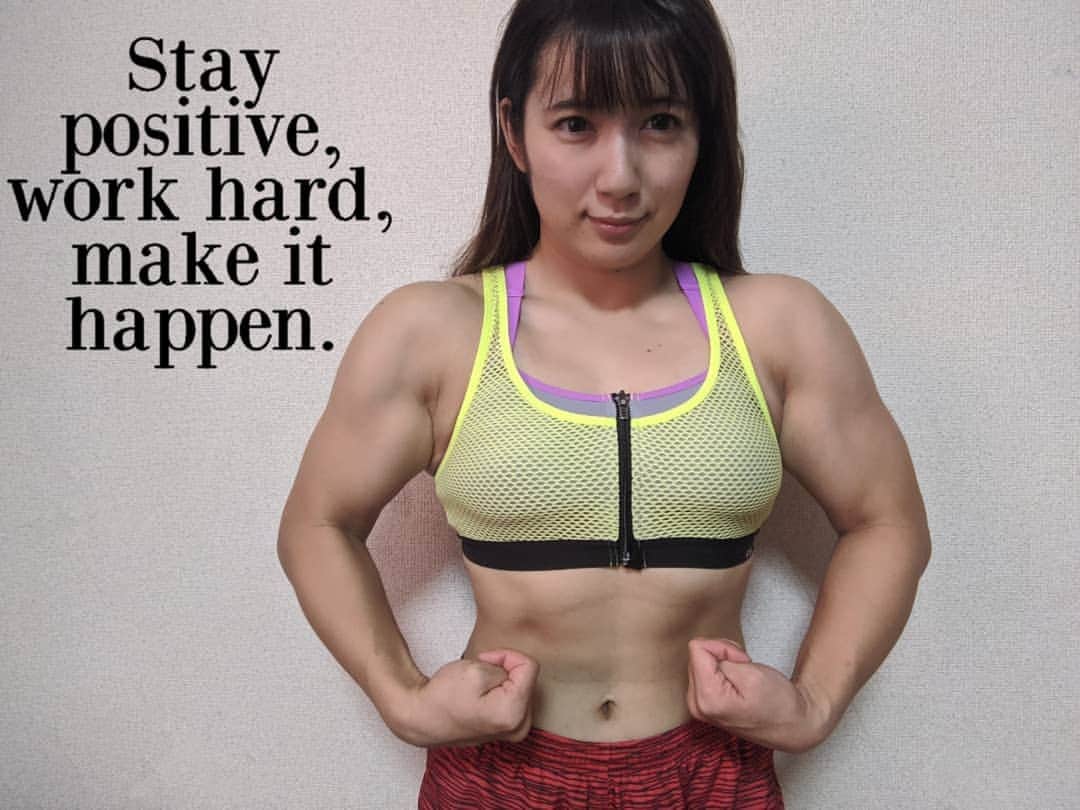 才木玲佳さんのインスタグラム写真 - (才木玲佳Instagram)「stay positive work hard make it happen  thats right!! #workout #muscle #musclegirl」11月8日 15時26分 - saikireika