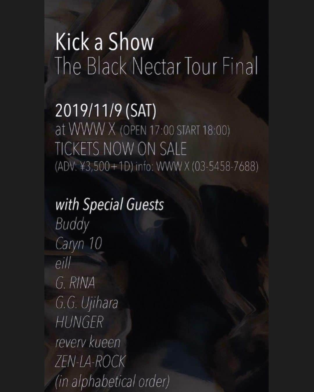 ZEN-LA-ROCKさんのインスタグラム写真 - (ZEN-LA-ROCKInstagram)「明日は③本立て🗯🗯🗯 ◆Kick a Show TOUR FINAL @ WWWX おめでっと㊗️ ◆久々のAbemamix ◆からの恵比寿BATICAにてWWWXのAFTER PARTYでDDDDJっ . . 各現場、豪華面子の皆様とお待ちしてます🙏🏽土曜を駆け抜けてるぞぉぉぉぉおおおぉぉ🗯🗯🗯 . . 📸 @yusukebaba . . . #kickashow #samisohm #zenlarock #abemamix」11月8日 20時05分 - zenlarock