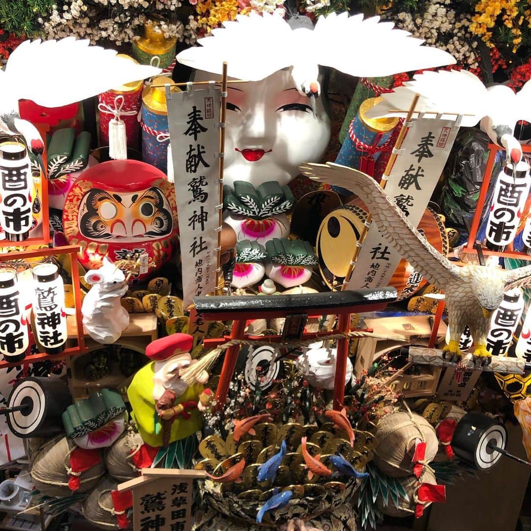 五箇公貴のインスタグラム：「やっとたどり着いたー！ #一の酉　#大鳥神社」
