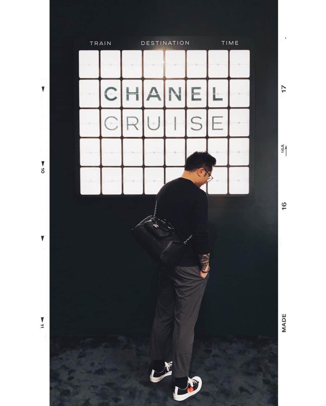 s ᴇ  ɴ ᴋ ᴄのインスタグラム：「🖤 At #ChanelCruise2020 preview #seanalogue .」