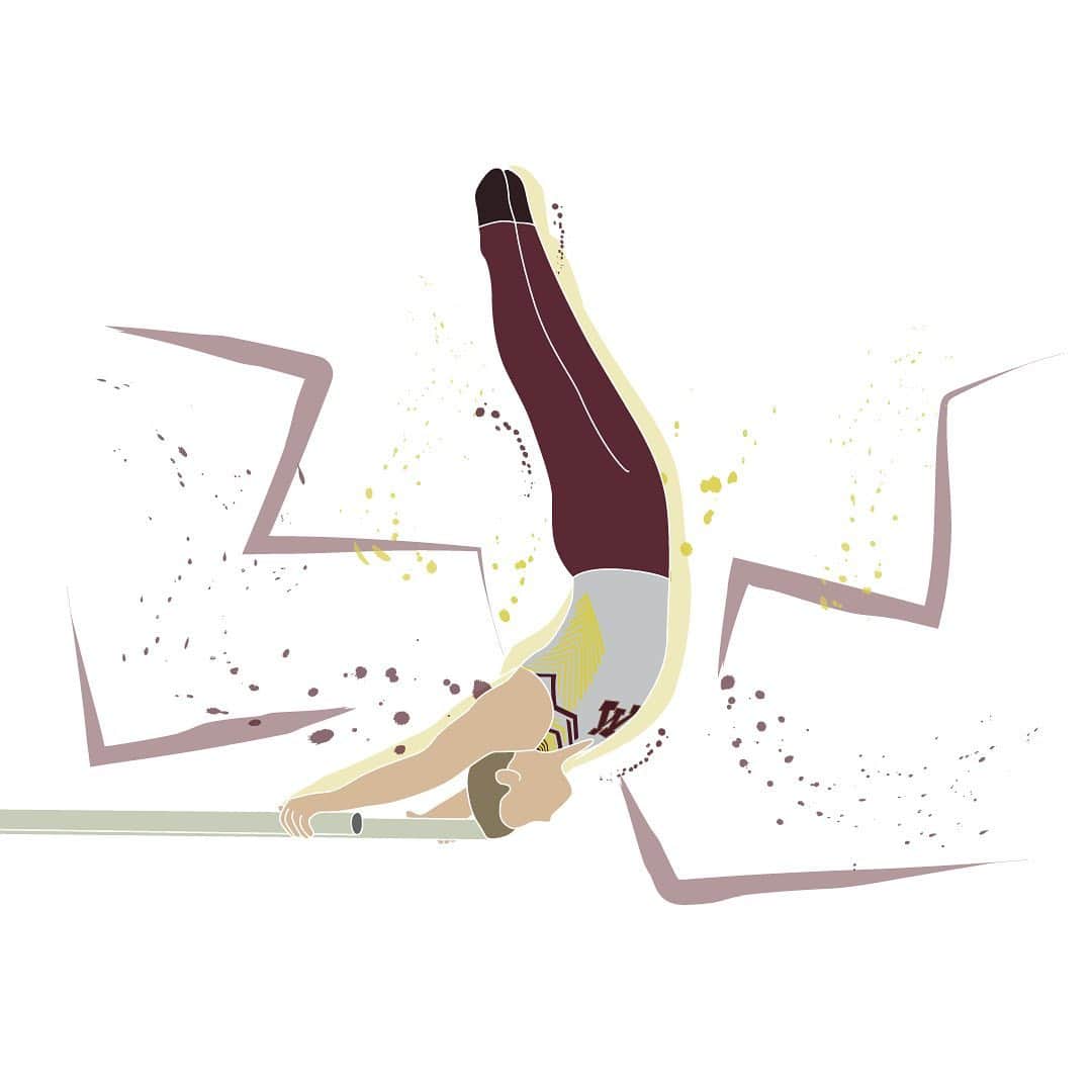 エミリー・チャンさんのインスタグラム写真 - (エミリー・チャンInstagram)「Shane Wiskus 🇺🇸 #USA #gymnastsics #illustration」11月8日 22時08分 - flipflytumble