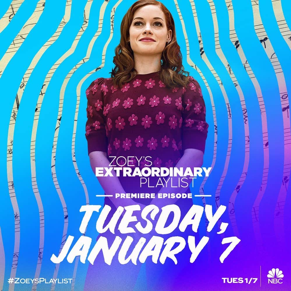アレックス・ニューウェルのインスタグラム：「We’ve been working on something special. 🎶 Can’t for you to see. @ZoeysPlaylist premieres with a special sneak preview on January 7. ♥️ #ZoeysPlaylist」