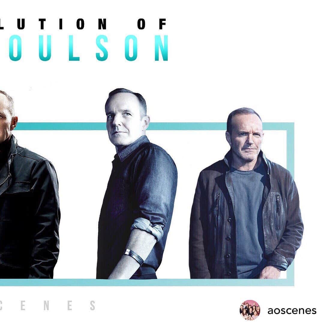 クラーク・グレッグさんのインスタグラム写真 - (クラーク・グレッグInstagram)「Repost: @aoscenes Evolution of Coulson! - who’s next? - #agentsofshield #marvel」11月9日 7時28分 - clarkgregg