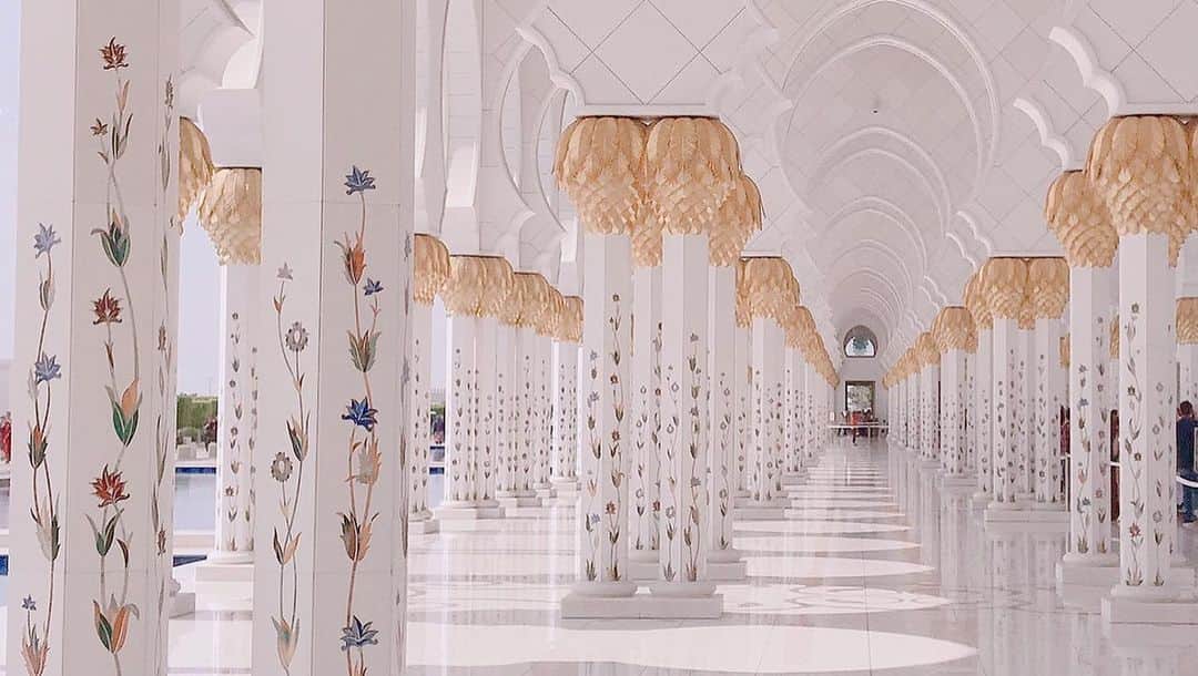 白井美帆さんのインスタグラム写真 - (白井美帆Instagram)「リアルアラジンの世界 #アブダビ  #モスク #dubai  #Abū Dhabī #Mosque」11月9日 17時56分 - shirai_miho77