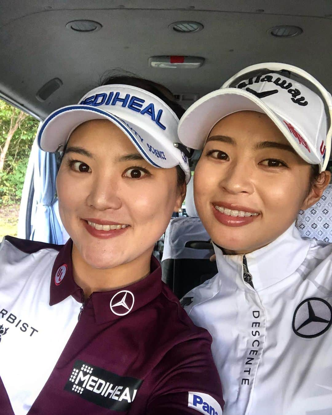 ユ・ソヨンさんのインスタグラム写真 - (ユ・ソヨンInstagram)「• Two of @mercedessports ambassadors🏌🏻‍♀️🏆 We are so thankful to represent @mercedesbenz  It was pleasure to played with you !!@asuka_____official  Let’s have a strong finish tmrw🤜」11月9日 18時03分 - 1soyeonryu