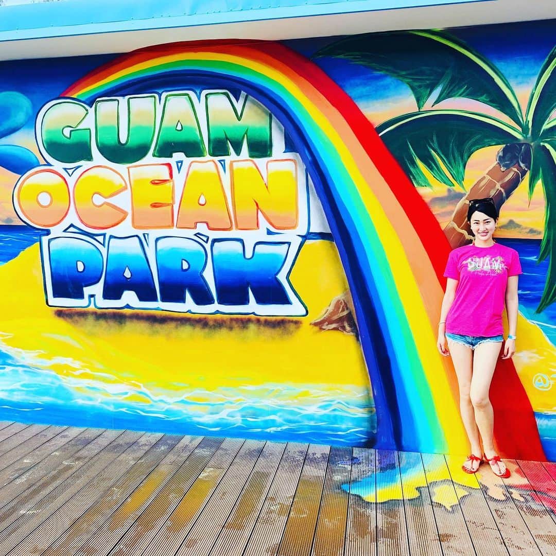 筒井菜月のインスタグラム：「#Guam #guamoceanpark #love #manebi #社員旅行」