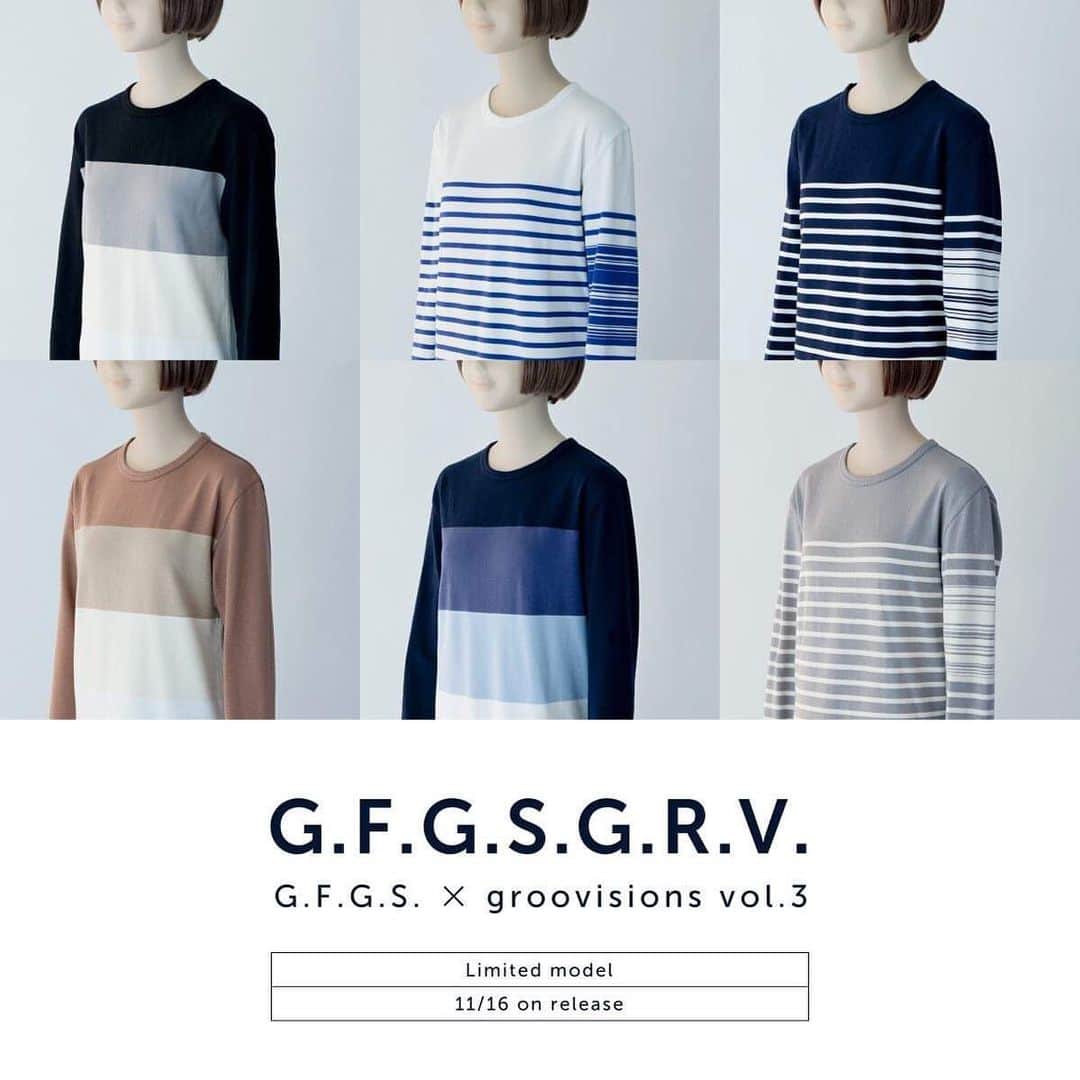 G.F.G.S.さんのインスタグラム写真 - (G.F.G.S.Instagram)「G.F.G.S. G.R.V. vol.3  グラフィックチーム「groovisions」さんとのコラボレーションvol.3が完成いたしました。 今回は2つのパターンにそれぞれ3カラー展開。 オーダーは期間限定で、 G.F.G.S. ONLINE( @gfgs ) G.F.G.S.LAB3( @gfgs_shop_lab ) BEAMS Cultuart( @beams_japan ) groovisionsのセレクトショップ 三三屋( @mimiya_kyoto ) のみでの展開となります。  受注期間は11/16から。 (BEAMS Cultuartでは1モデル、別注カラーを含む2カラーのみの展開です) . . .  #gfgs #groovisions #gfgsgrv #グルーヴィジョンズ #チャッピー #chappie #BEAMS #beamsjapan #三三屋 #新潟 #東京 #京都 #デザイン #カルチャー #アート #サブカル #コラボ #ボーダー #グラフィックデザイン #カジュアル #ファッション #期間限定 #クルーネック #japanstagram #japandesign #ig_japan #ig_fashion」11月9日 12時16分 - gfgs