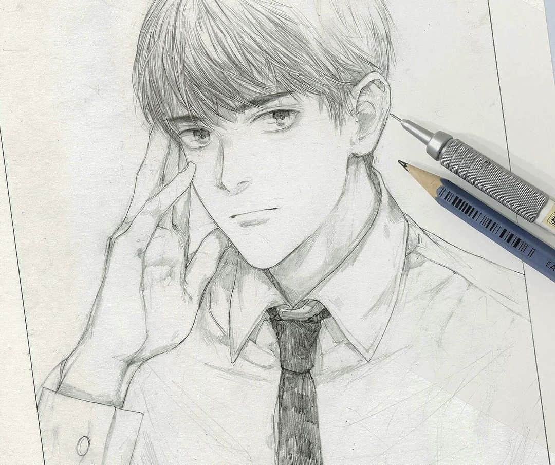 知花シンジさんのインスタグラム写真 - (知花シンジInstagram)「Random salaryman 💼 What you guys want to see me drawing? Please give me some ideas again ✨」11月9日 17時10分 - artbyshinji